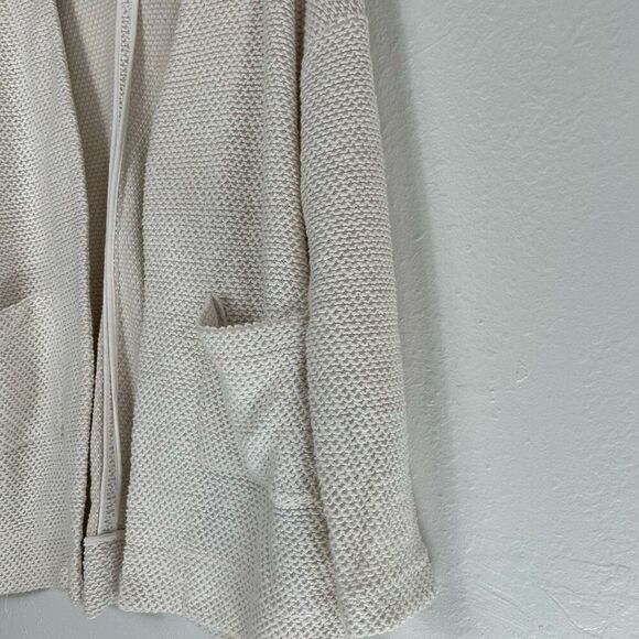 Marine Layer Catalina white waffle knit cardigan size small - Picture 7 of 8